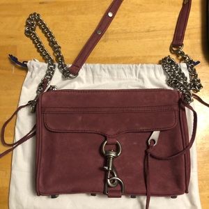 Rebecca Minkoff mini M.A.C suede crossbody bag